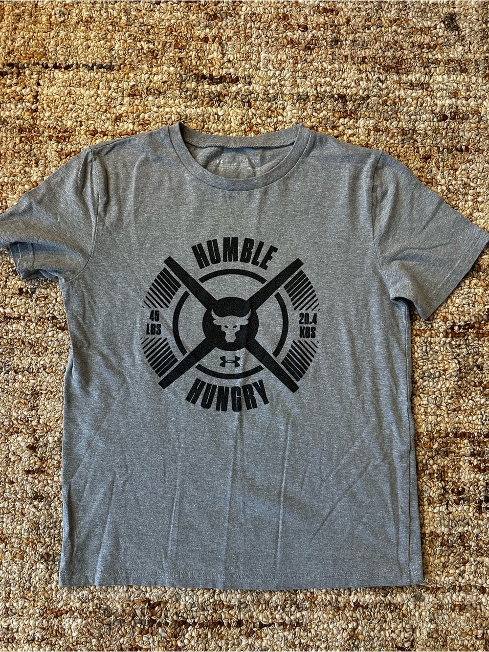 Under Armour Gray 'Humble Hungry' Graphic Short Sleeve Tee
